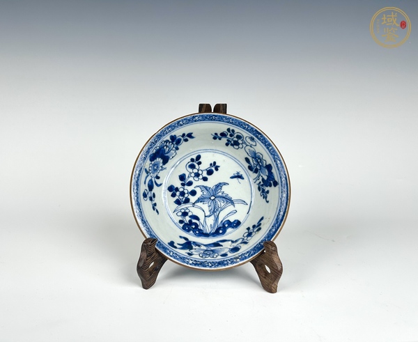 古玩陶瓷清康熙 · 洞石花卉洗真品鑒賞圖