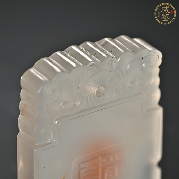 古玩玉器瑪瑙雕“受天百祿”牌真品鑒賞圖