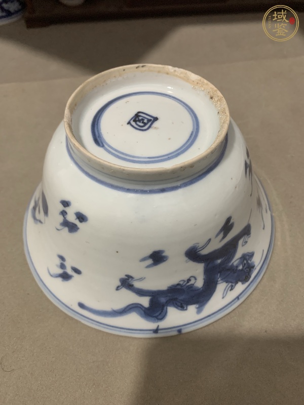 古玩陶瓷青花云龍紋撇口碗真品鑒賞圖