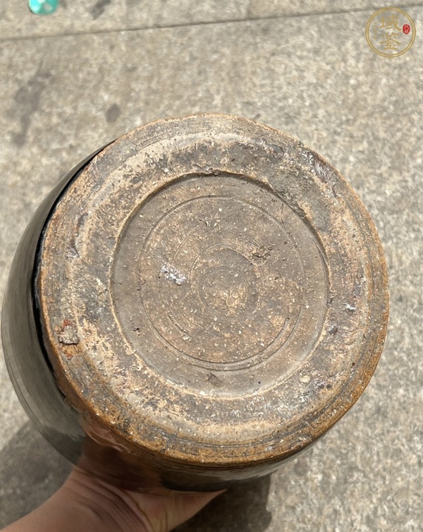 古玩陶瓷耀州窯黑釉豐肩梅瓶真品鑒賞圖