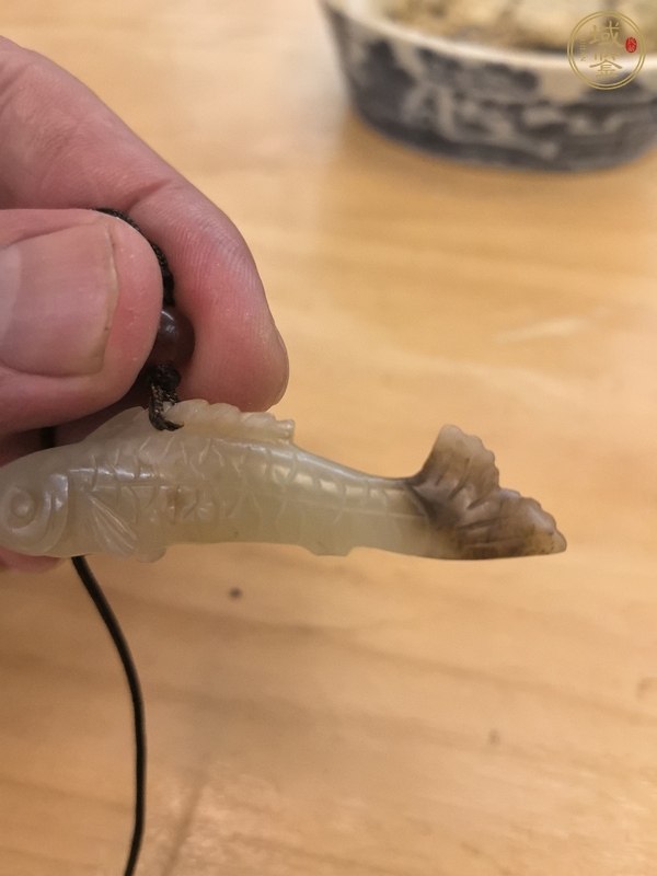 古玩玉器現(xiàn)代玉魚真品鑒賞圖