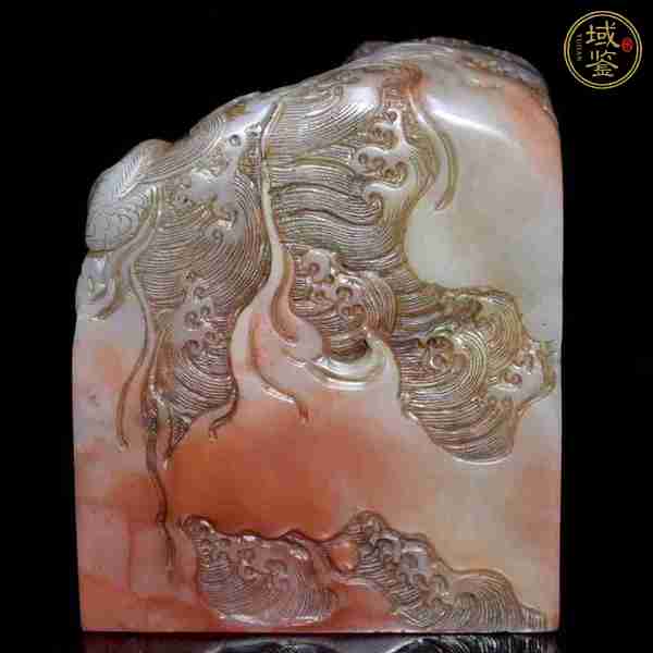 古玩玉器壽山石雕“龍紋印”真品鑒賞圖