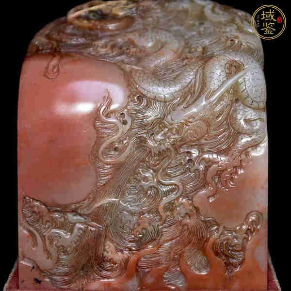 古玩玉器壽山石雕“龍紋印”真品鑒賞圖