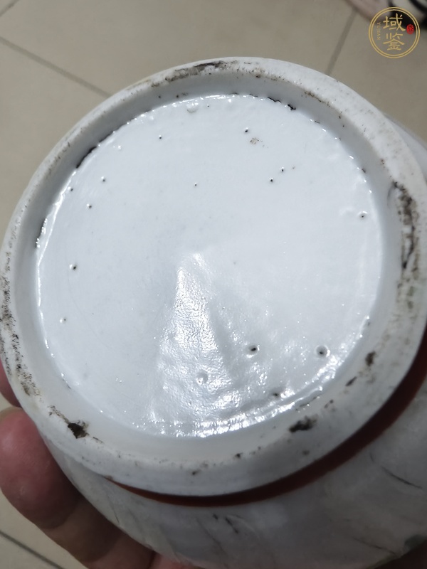 古玩粉彩白菜紋蘋果尊真品鑒賞圖