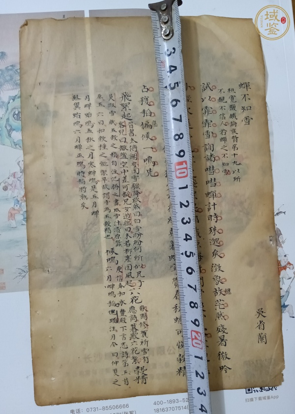 古玩字畫抄稿殘葉真品鑒賞圖