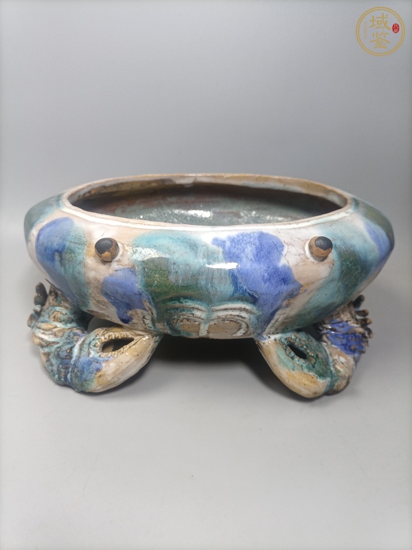 古玩陶瓷八方來財洗真品鑒賞圖