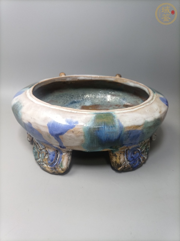 古玩陶瓷八方來財洗真品鑒賞圖