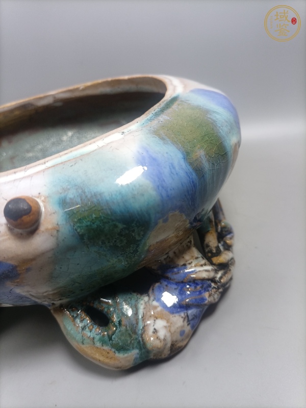 古玩陶瓷八方來財洗真品鑒賞圖