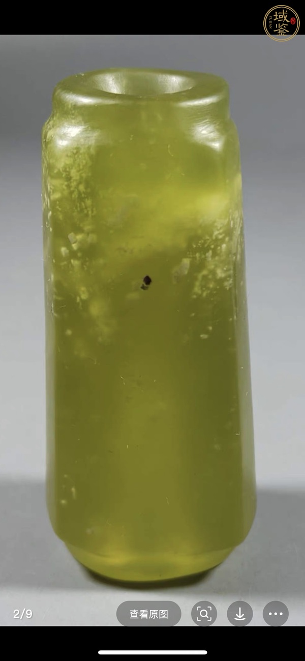 古玩玉器岫玉雕“素紋琮”真品鑒賞圖