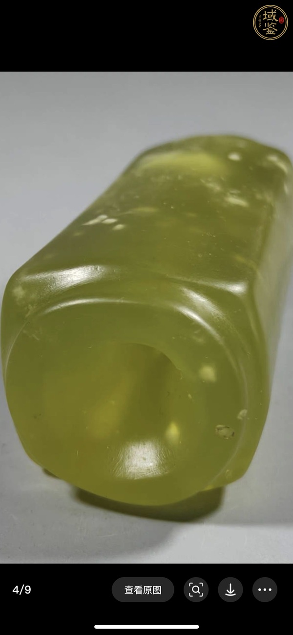 古玩玉器岫玉雕“素紋琮”真品鑒賞圖