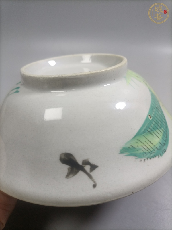 古玩陶瓷大雞圖碗真品鑒賞圖