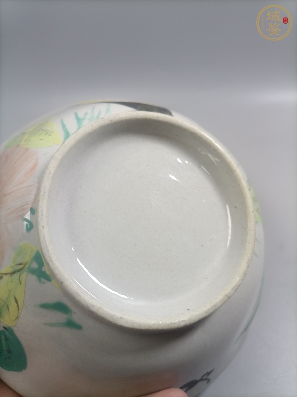 古玩陶瓷大雞圖碗真品鑒賞圖
