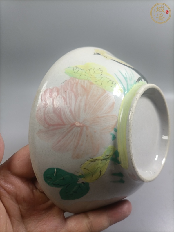 古玩陶瓷大雞圖碗真品鑒賞圖
