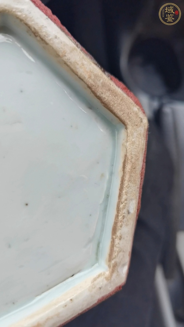古玩陶瓷鈞紅窯變釉六方帽筒真品鑒賞圖