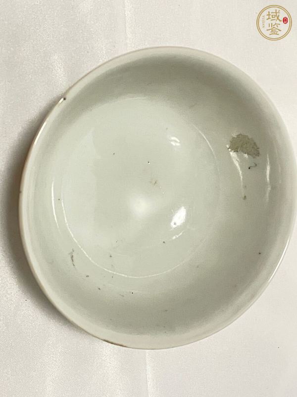 古玩陶瓷清光緒 黃地粉彩萬(wàn)壽無(wú)疆紋碗真品鑒賞圖