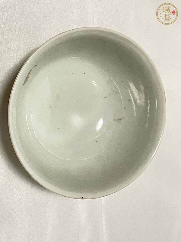 古玩陶瓷清光緒 黃地粉彩萬(wàn)壽無(wú)疆紋碗真品鑒賞圖