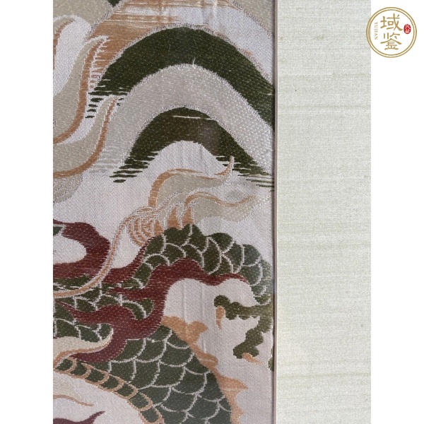 古玩雜項(xiàng)龍紋織錦真品鑒賞圖