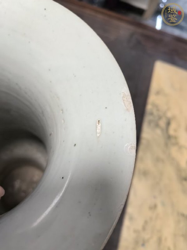 古玩陶瓷民國時期花鳥紋花觚真品鑒賞圖