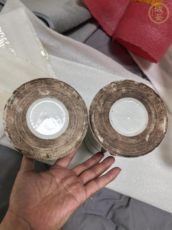 古玩陶瓷粉彩帽筒真品鑒賞圖