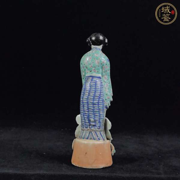 古玩陶瓷粉彩人物造像真品鑒賞圖