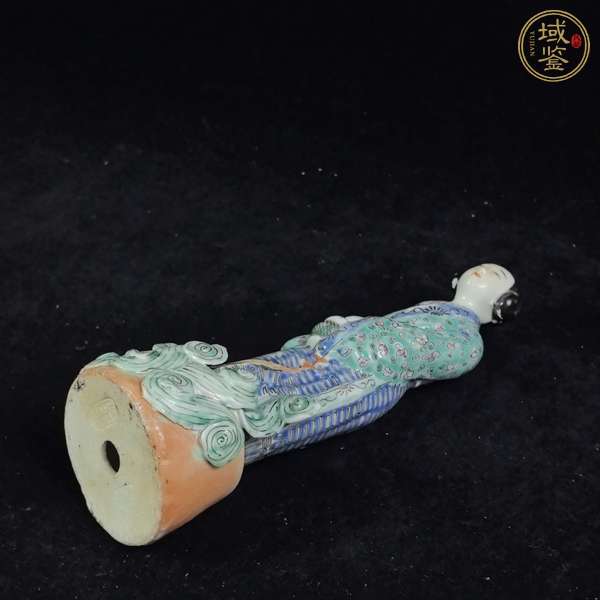 古玩陶瓷粉彩人物造像真品鑒賞圖