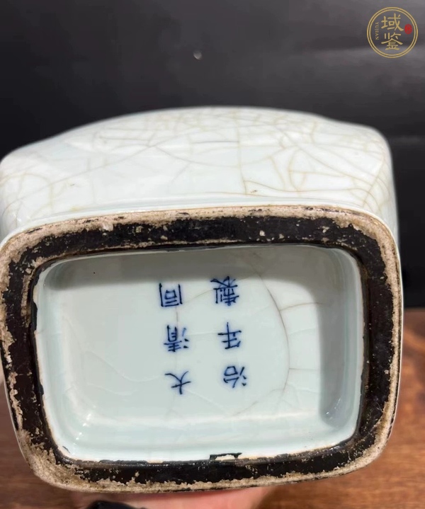 古玩陶瓷哥釉貫耳尊真品鑒賞圖
