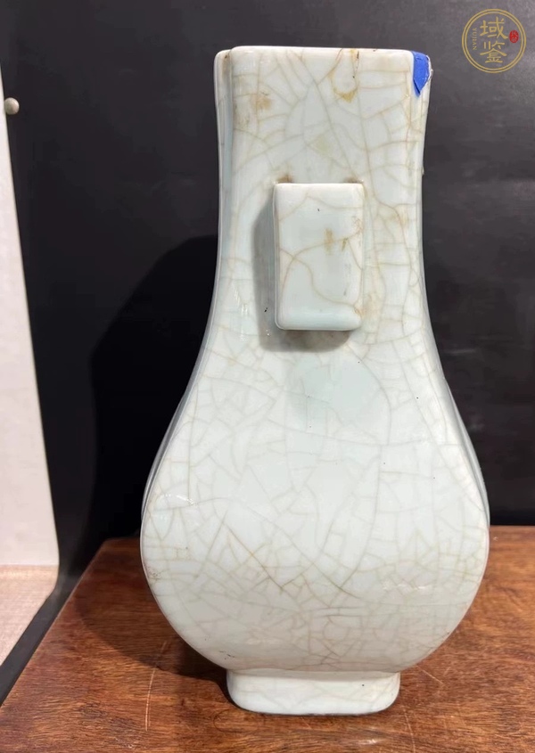 古玩陶瓷哥釉貫耳尊真品鑒賞圖