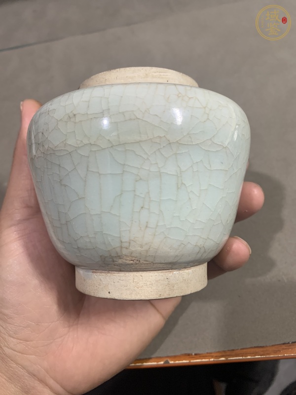古玩陶瓷哥釉罐真品鑒賞圖