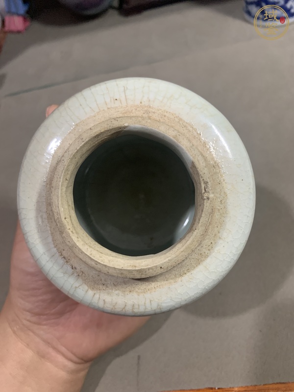古玩陶瓷哥釉罐真品鑒賞圖