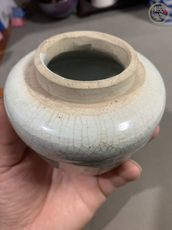 古玩陶瓷哥釉罐真品鑒賞圖