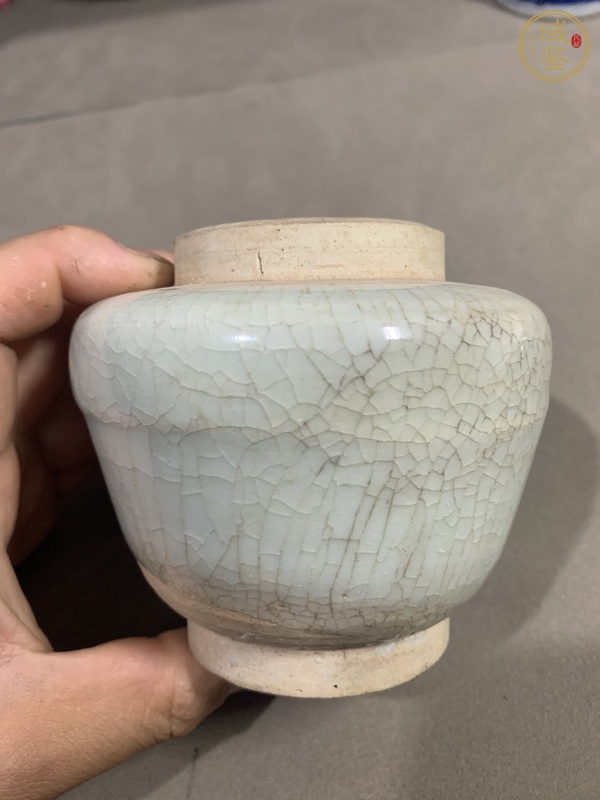 古玩陶瓷哥釉罐真品鑒賞圖