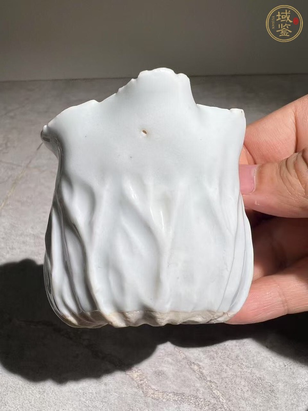 古玩陶瓷白釉荷葉杯真品鑒賞圖