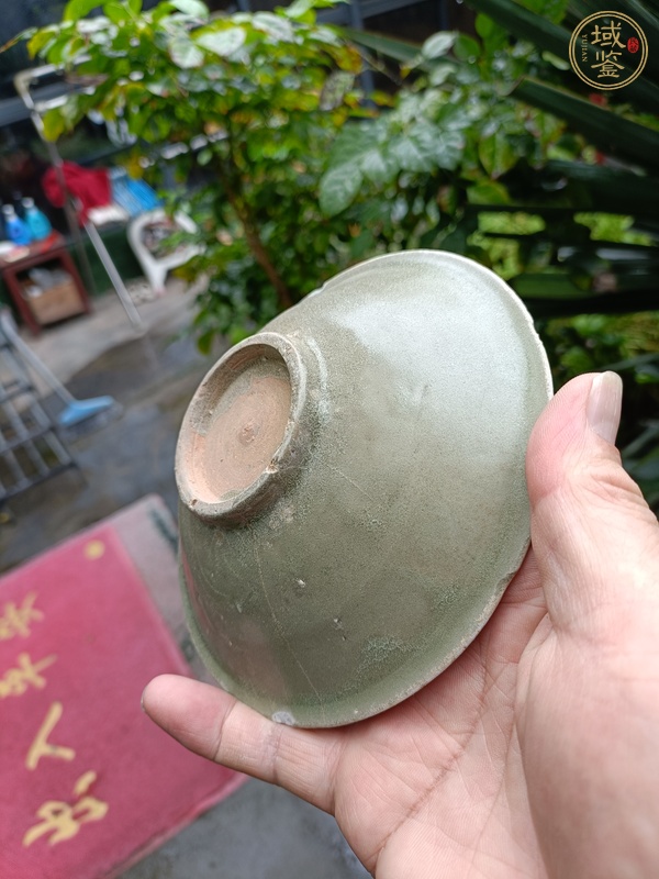 古玩陶瓷龍泉青瓷刻花洗真品鑒賞圖