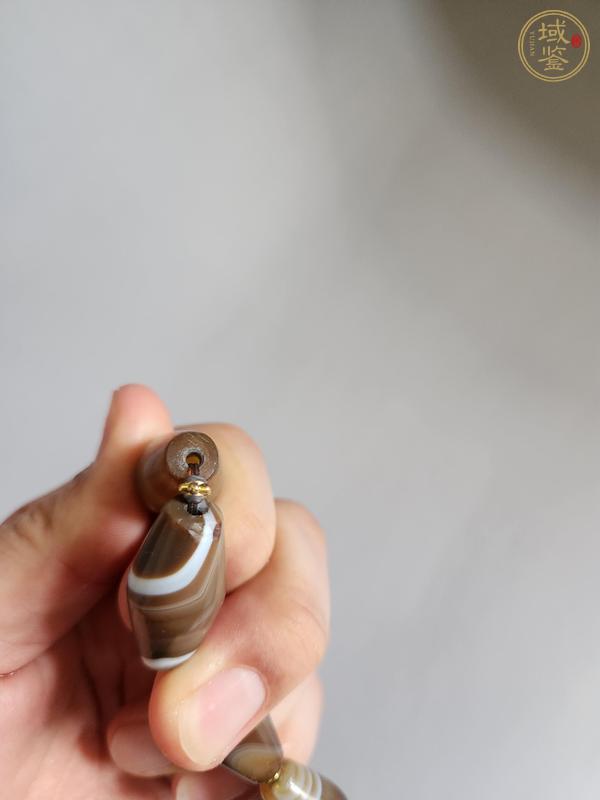 古玩玉器纏絲瑪瑙珠真品鑒賞圖