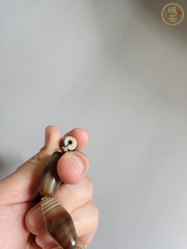 古玩玉器纏絲瑪瑙珠真品鑒賞圖
