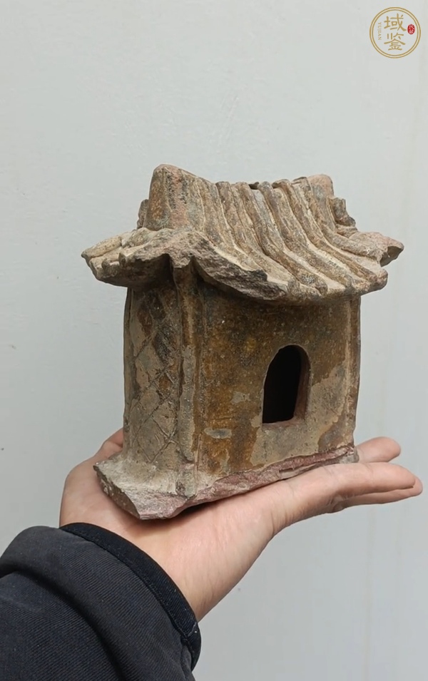 古玩陶瓷宣州窯褐釉瓷塑真品鑒賞圖