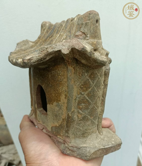 古玩陶瓷宣州窯褐釉瓷塑真品鑒賞圖