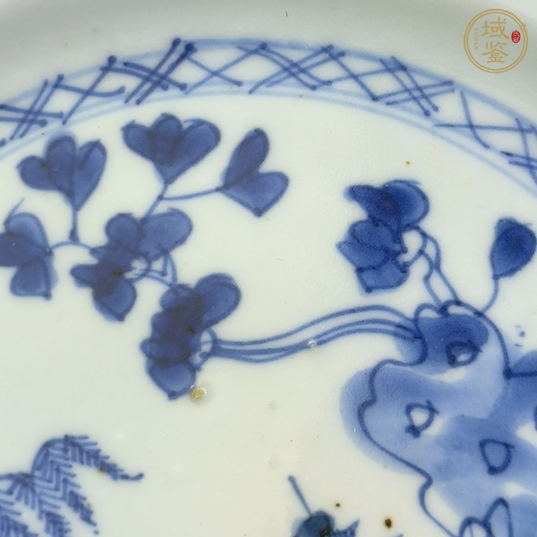 古玩陶瓷青花山水人物紋盤真品鑒賞圖