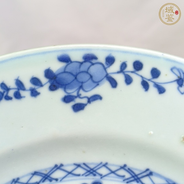 古玩陶瓷青花山水人物紋盤真品鑒賞圖