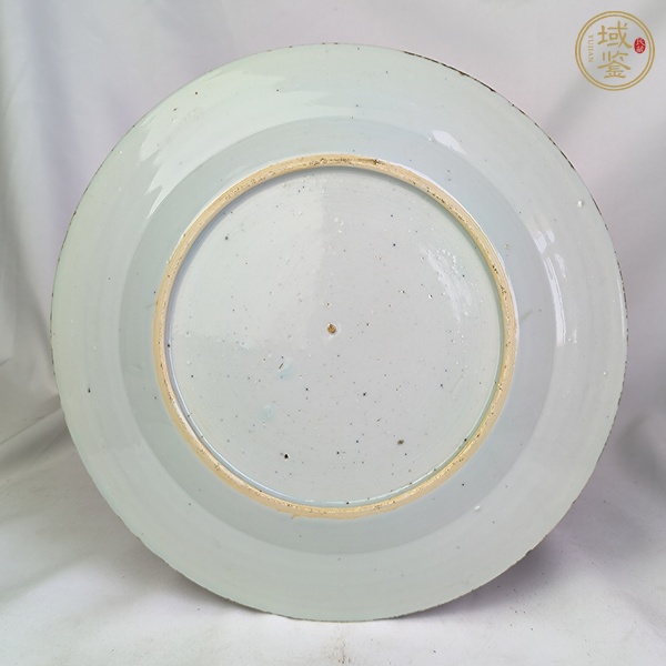 古玩陶瓷青花山水人物紋盤真品鑒賞圖