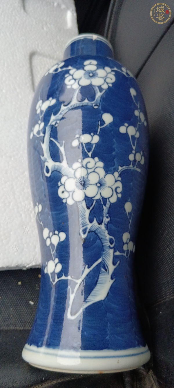古玩陶瓷清光緒 青花冰梅紋瓶真品鑒賞圖
