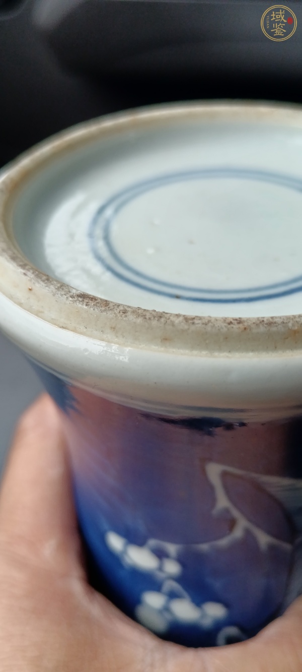 古玩陶瓷清光緒 青花冰梅紋瓶真品鑒賞圖