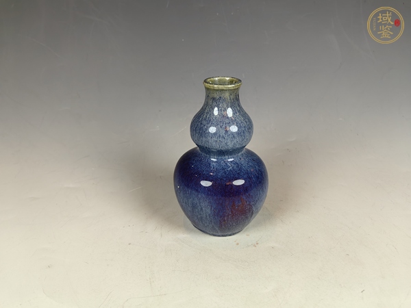 古玩陶瓷清雍乾窯變釉葫蘆瓶真品鑒賞圖