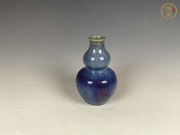古玩陶瓷清雍乾窯變釉葫蘆瓶真品鑒賞圖