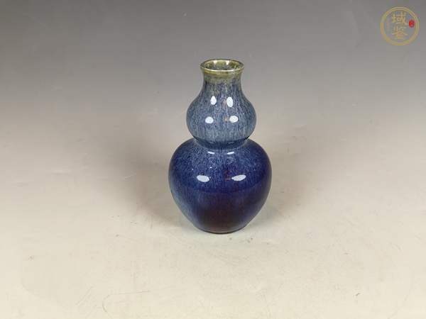 古玩陶瓷清雍乾窯變釉葫蘆瓶真品鑒賞圖