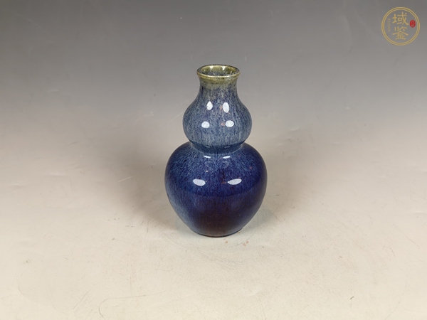 古玩陶瓷清雍乾窯變釉葫蘆瓶真品鑒賞圖