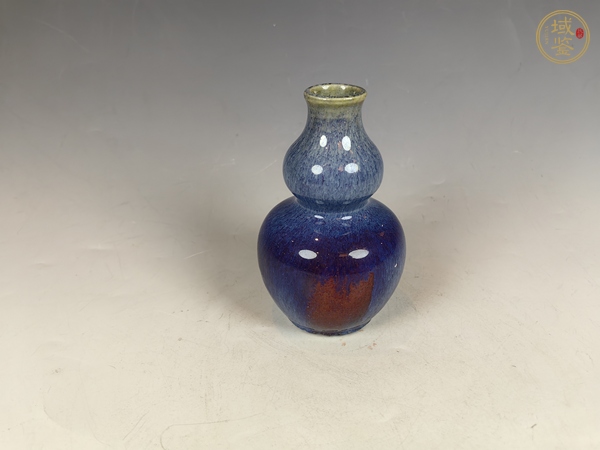 古玩陶瓷清雍乾窯變釉葫蘆瓶真品鑒賞圖