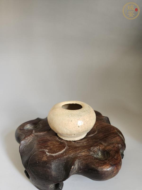 古玩陶瓷唐代·白釉水盂 真品鑒賞圖