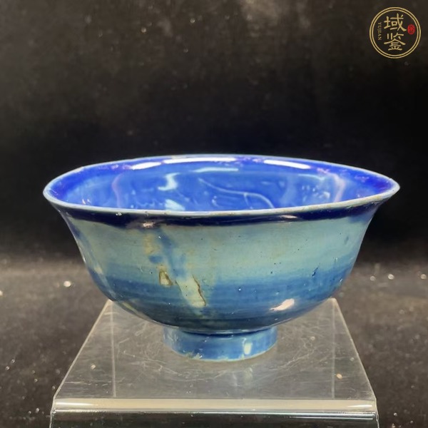 古玩陶瓷霽藍(lán)碗真品鑒賞圖