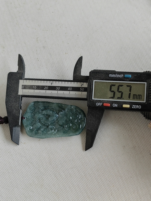 古玩玉器天然翡翠雕“龍牌”拍賣，當前價格298元
